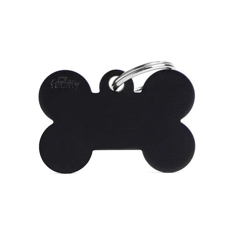Navnetegn ben big 2,5x3,8 cm sort