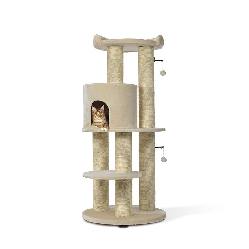 Kradsetræ Rune75x75x166 cm beige