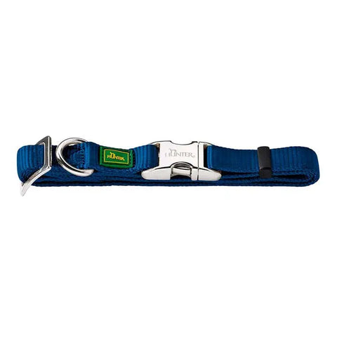 Nylonhalsbånd Alu-Strong Basic XL 46-65 cm marine