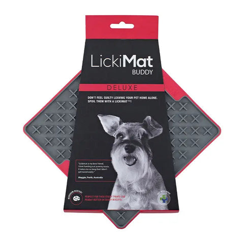 LickiMat Deluxe 20 cm rød