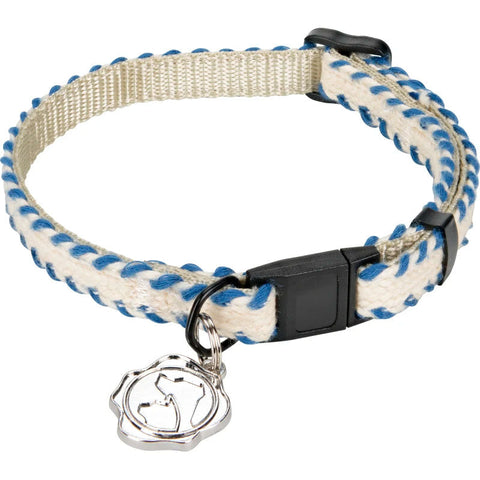 Nylonhalsbånd19-30 cm blå