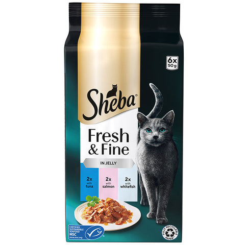 Fresh & Fine menuboks pouch m/gele´ fisk 6x50g